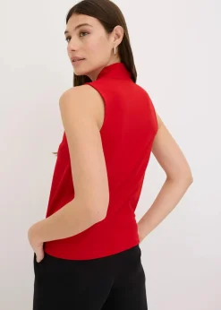 Top mit Schluppenkragen