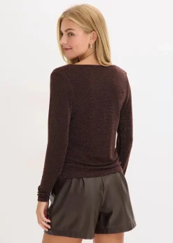 Top mit Wasserfallausschnitt