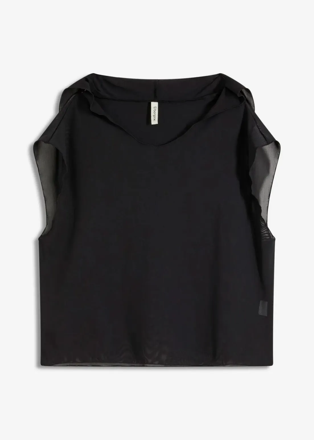 Transparentes Strandhirt mit Kapuze