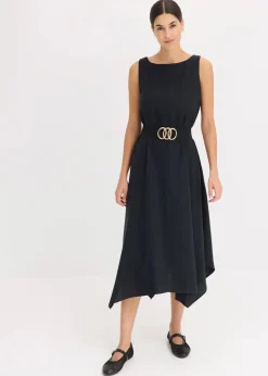 Trägerkleid aus feinem Viskose-Mix