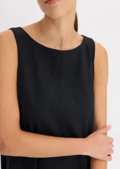 Trägerkleid aus feinem Viskose-Mix