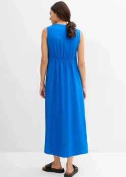 Trägerkleid aus fließender Viskose