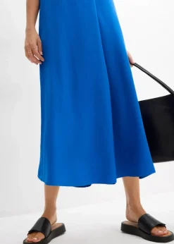 Trägerkleid aus fließender Viskose