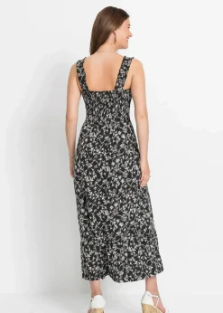 Trägerkleid aus Viskose-Mix