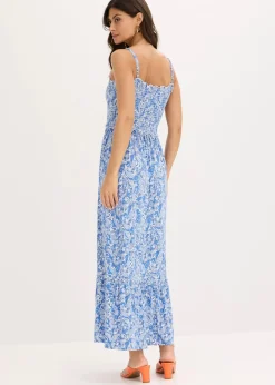 Trägerkleid aus Viskose-Mix