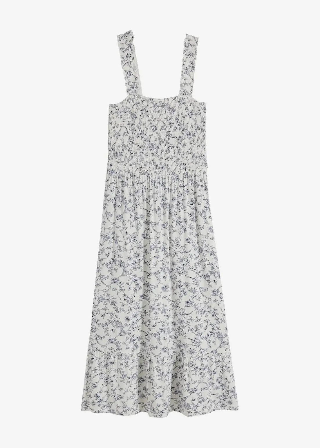 Trägerkleid aus Viskose-Mix