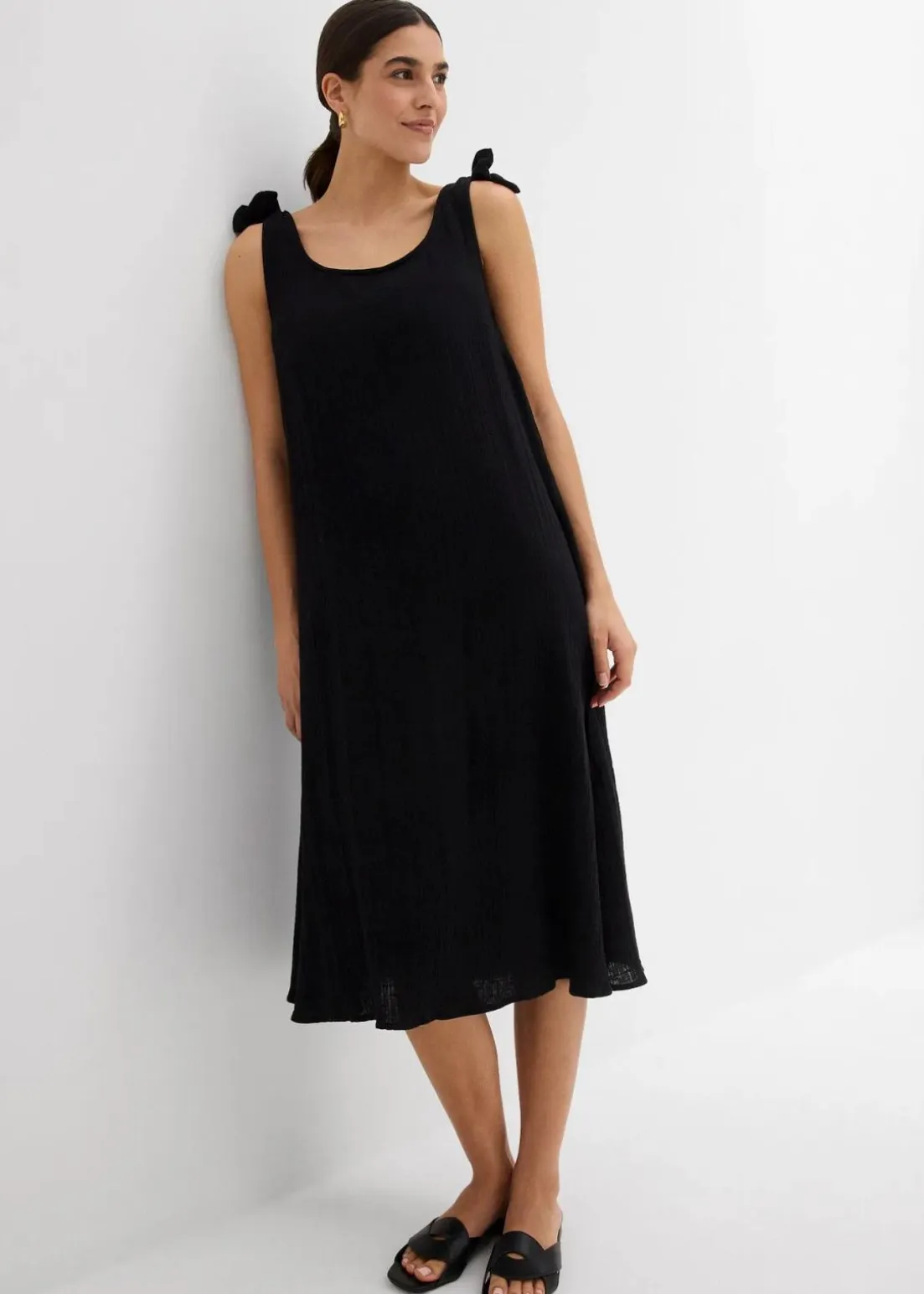 Trägerkleid aus weichem Musselin