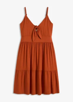 Trägerkleid mit Knotendetail