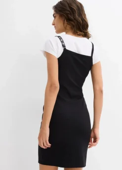 Trägerkleid mit Kontrastsaum