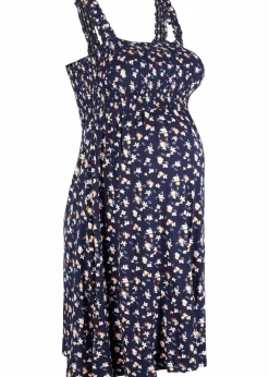 Trägerloses Umstandskleid aus weicher Viskose