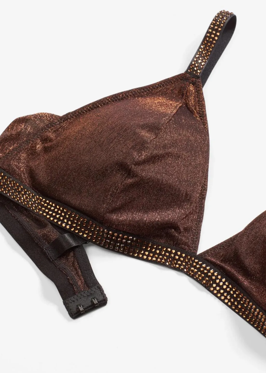 Triangel Bralette aus glitzerndem Material
