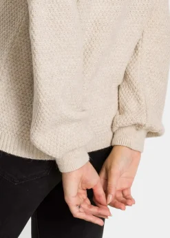 Troyer Pullover mit Ajourmuster