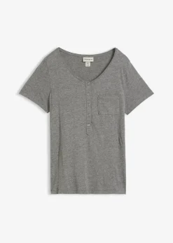 T-Shirt aus Baumwoll-Viskose-Mix