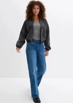 T-Shirt aus Baumwoll-Viskose-Mix