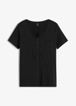 T-Shirt aus Baumwoll-Viskose-Mix