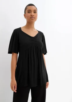 T-Shirt in A-Linie, kurzarm