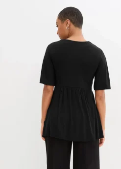 T-Shirt in A-Linie, kurzarm