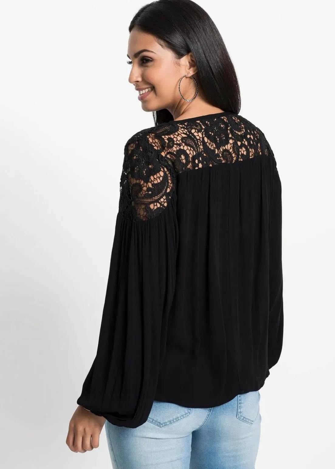 Tunika aus fließender Viskose