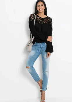 Tunika aus fließender Viskose