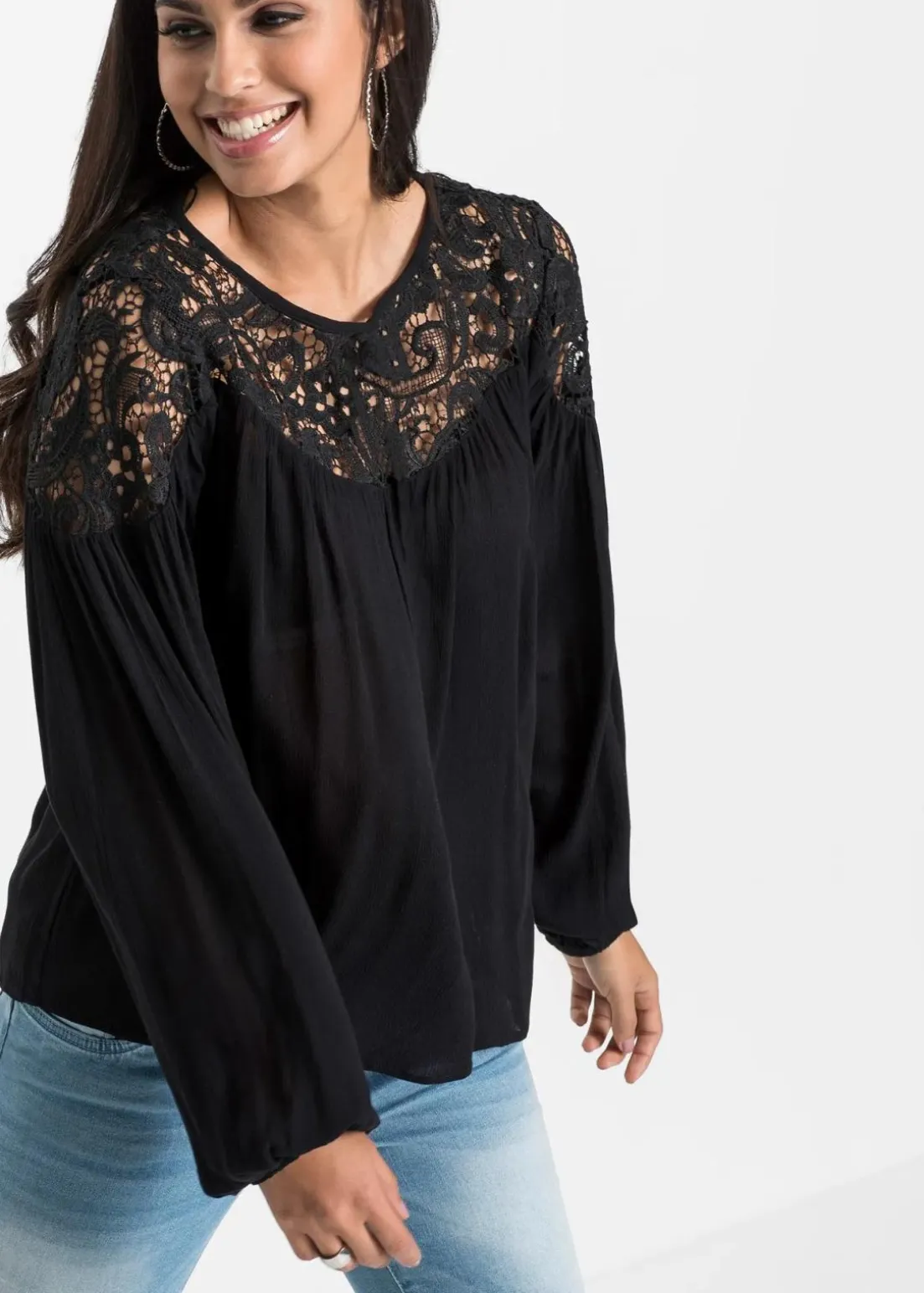 Tunika aus fließender Viskose