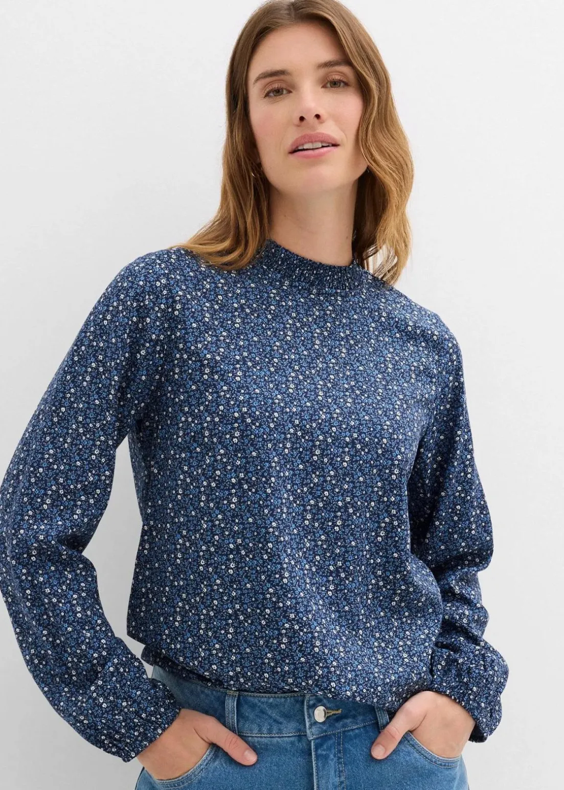 Tunika aus fließender Viskose