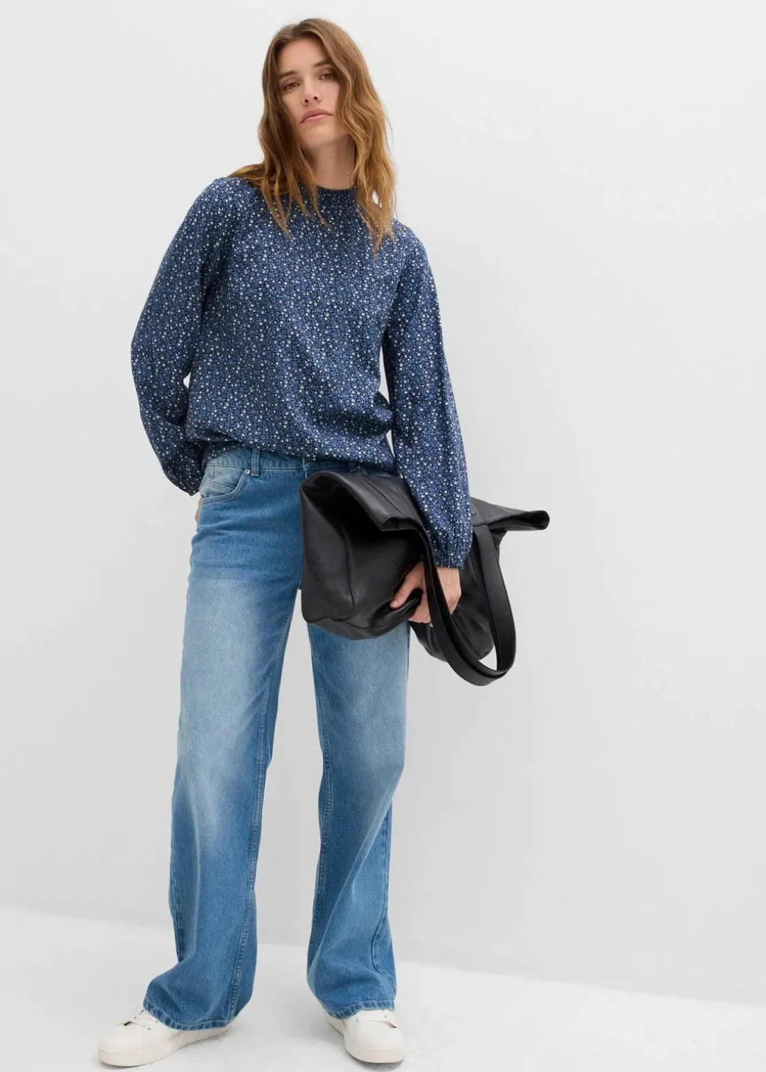 Tunika aus fließender Viskose