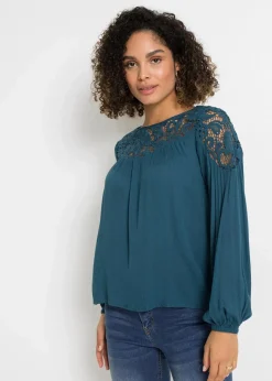 Tunika aus fließender Viskose