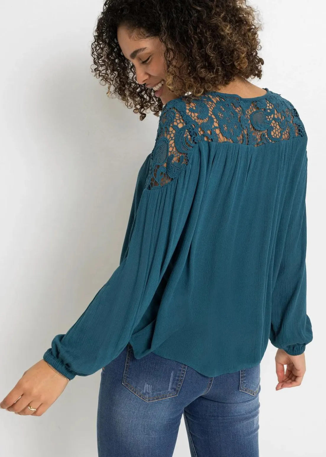 Tunika aus fließender Viskose