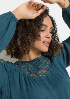 Tunika aus fließender Viskose