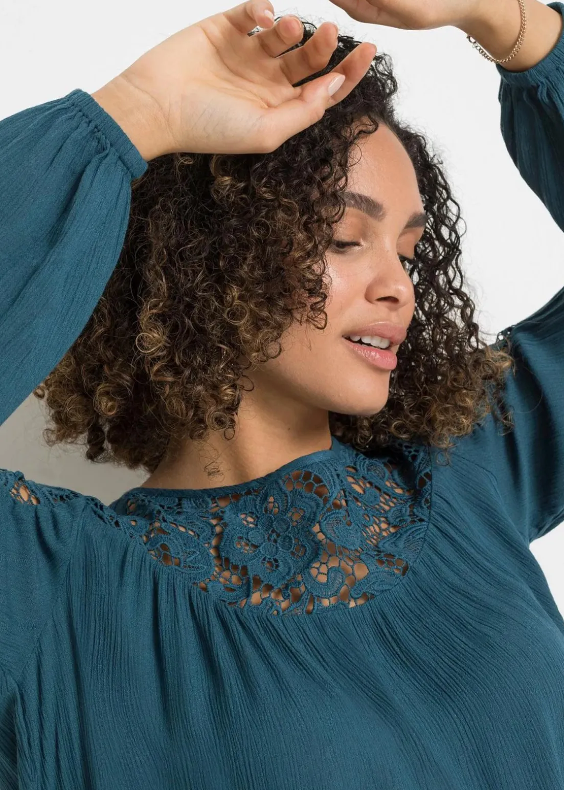 Tunika aus fließender Viskose