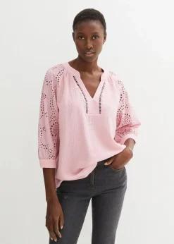 Tunika aus luftigem Musselin