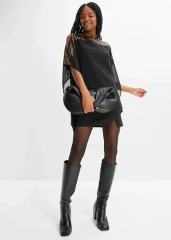 Tunika mit Pailletten