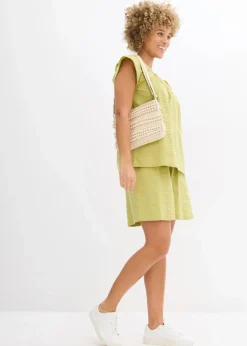 Tunikabluse aus Baumwoll-Seersucker