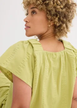 Tunikabluse aus Baumwoll-Seersucker