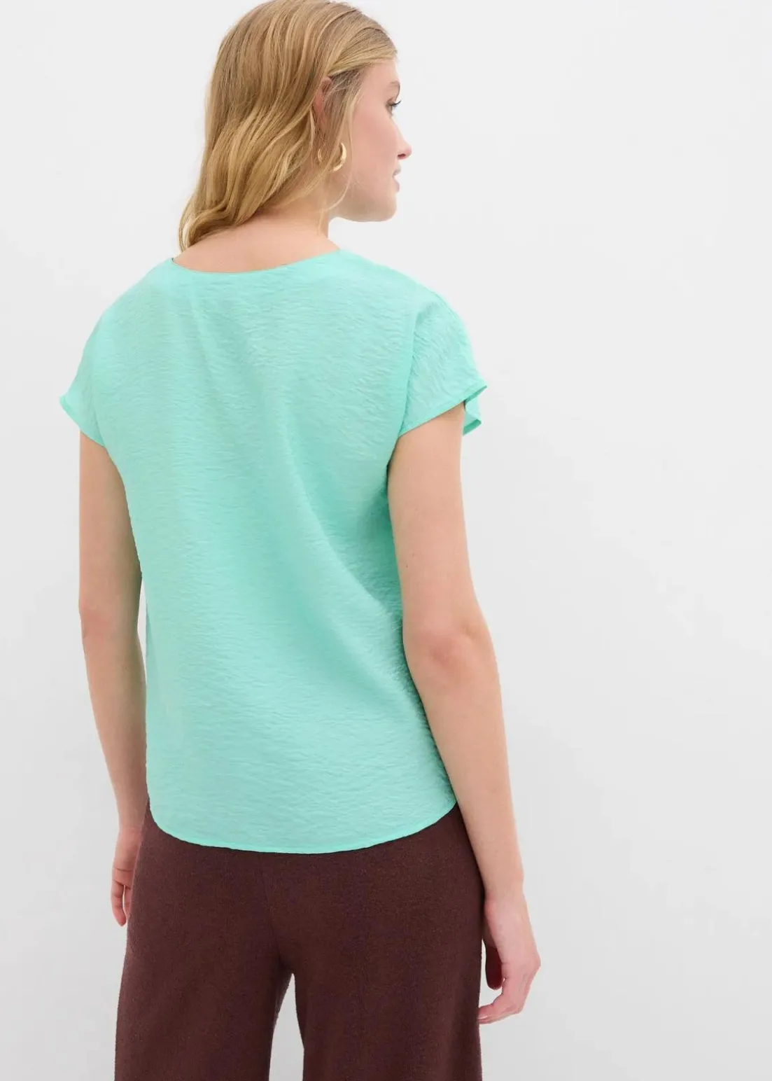 Tunikabluse aus fließendem Viskose-Mix