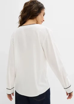 Tunikabluse aus fließender Viskose