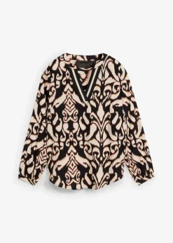 Tunikabluse aus fließender Viskose