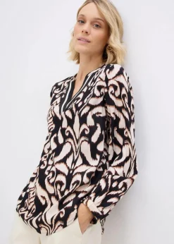 Tunikabluse aus fließender Viskose