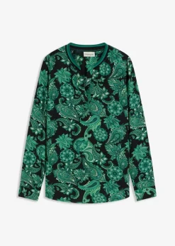 Tunikabluse aus fließender Viskose