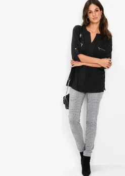 Tunikabluse aus fließender Viskose