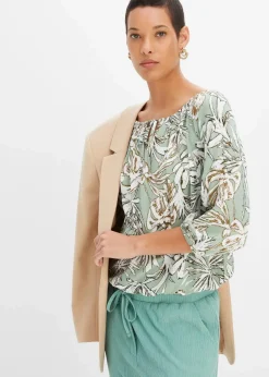 Tunikabluse aus fließender Viskose