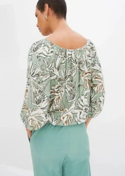 Tunikabluse aus fließender Viskose