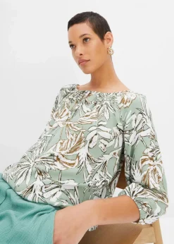 Tunikabluse aus fließender Viskose