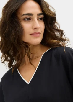 Tunikabluse aus fließender Viskose