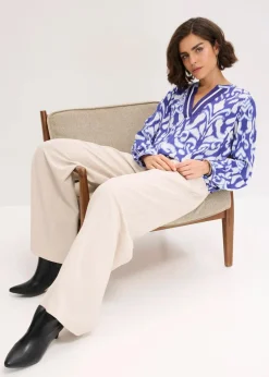 Tunikabluse aus fließender Viskose