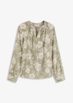 Tunikabluse aus leichtem Crêpe