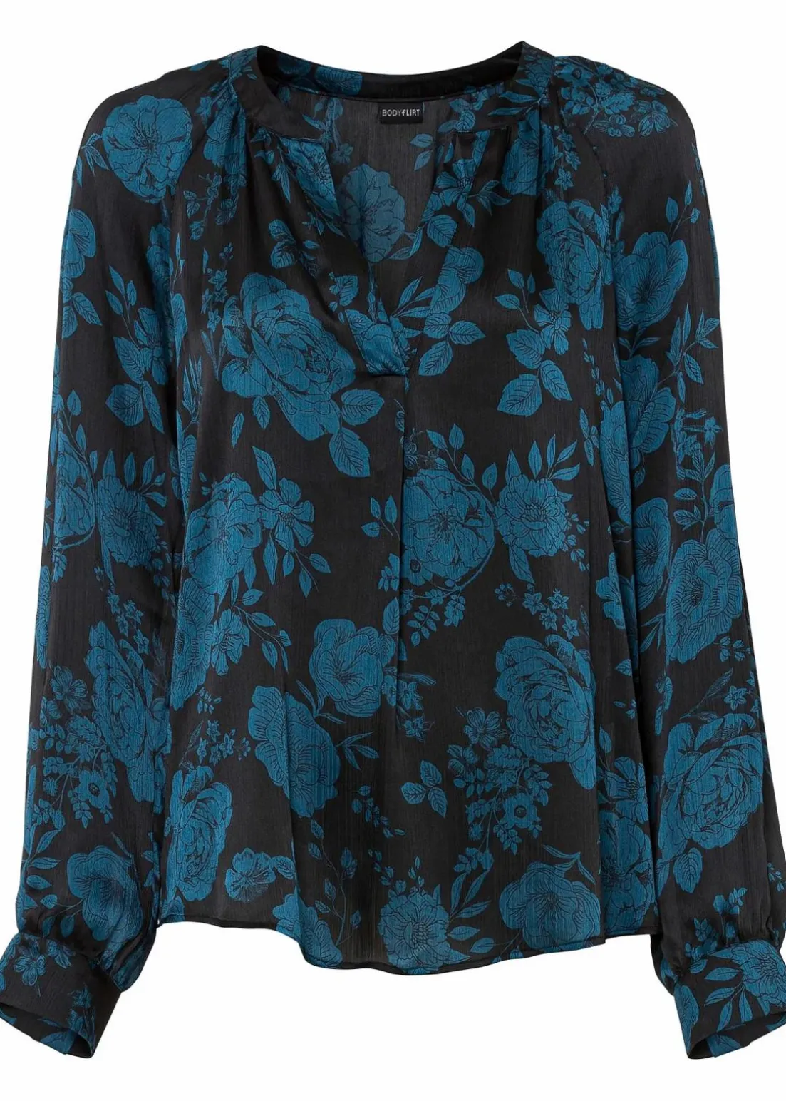 Tunikabluse aus leichtem Crêpe