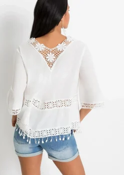 Tunikabluse aus reiner Baumwolle