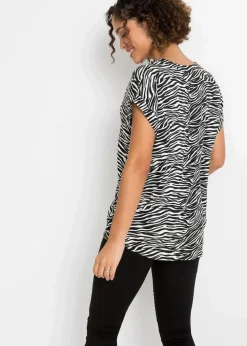 Tunikabluse aus reiner Viskose