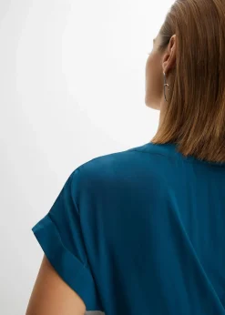 Tunikabluse aus reiner Viskose